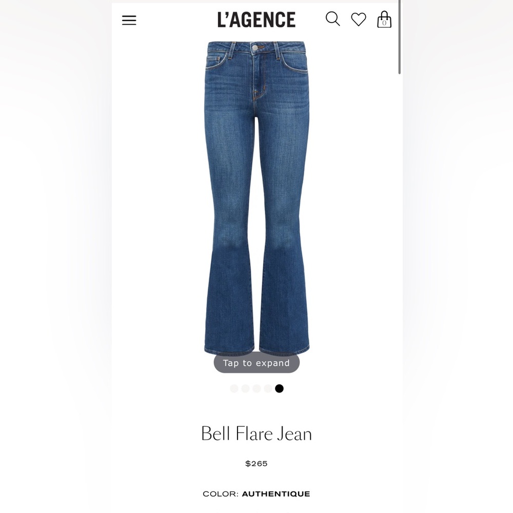 L’AGENCE high rise flare jeans